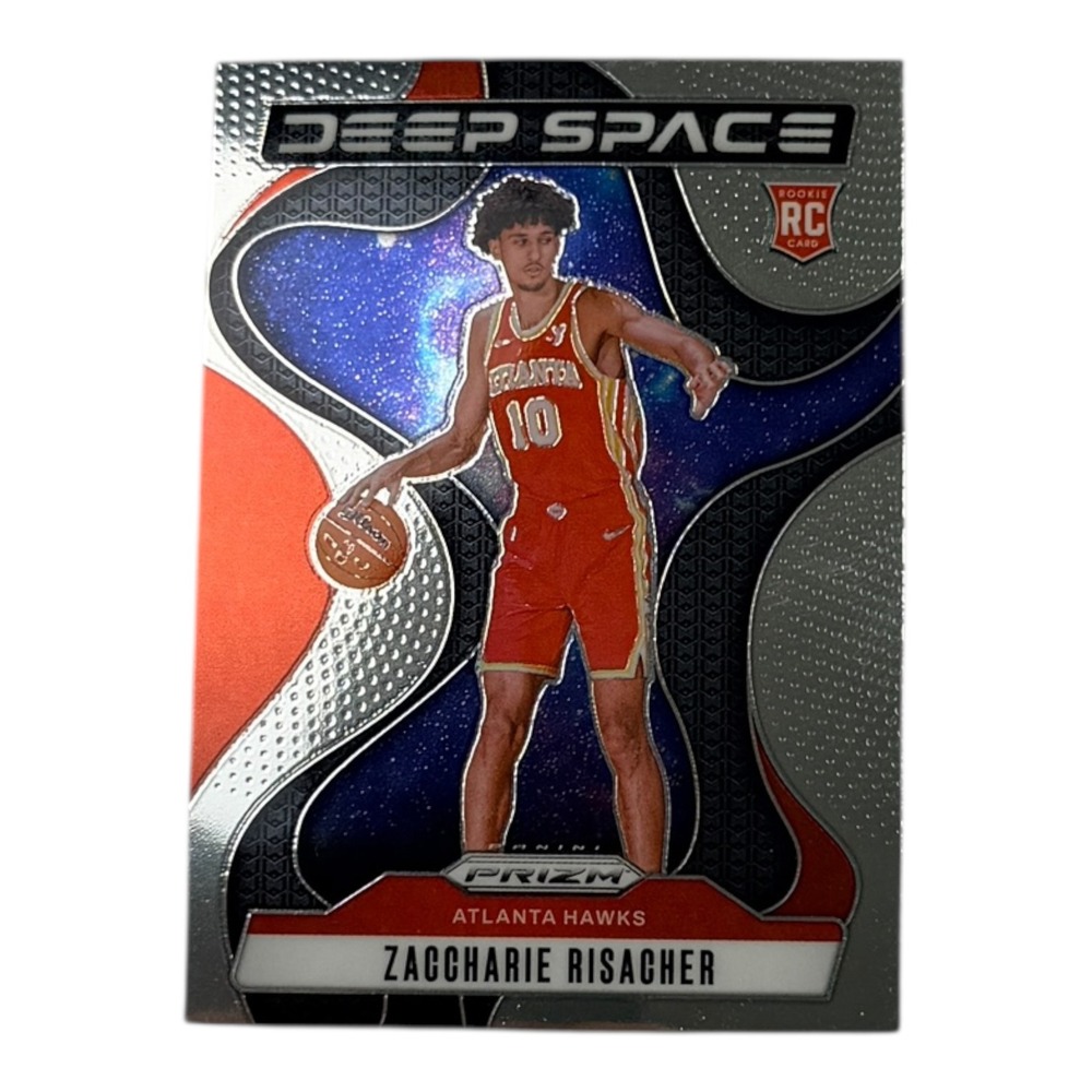 2024-25 Panini Prizm‎ Deep Space Zaccharie Risacher Rookie RC No 8 Atlanta Hawks